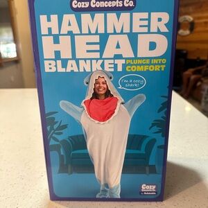 NIB/Hammerhead Shark Blanket by Cozy Concepts Co.